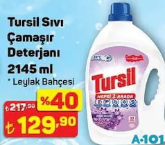 TURSİL SIVI ÇAMAŞIR DETERJANI 2145 ML